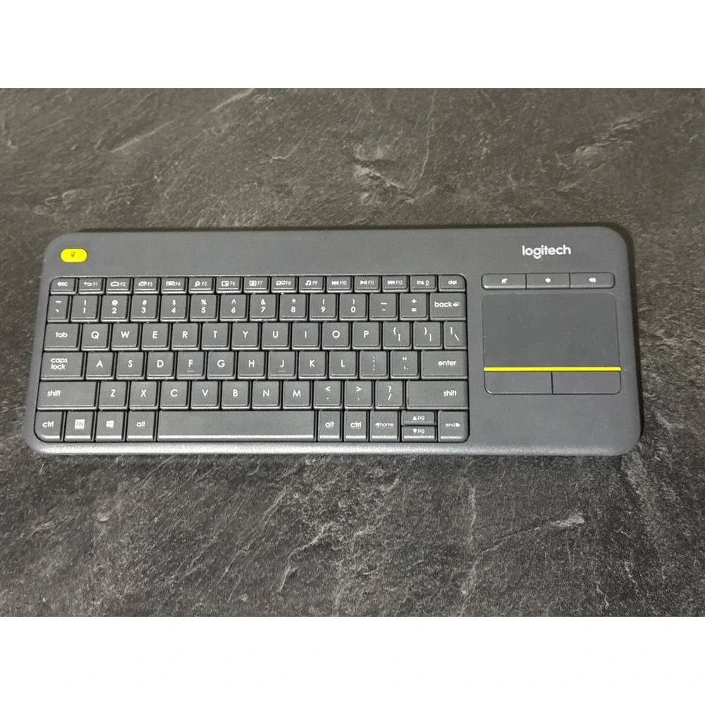 Logitech K400 Plus Wireless Touch Keyboard Built-in Touchpad Dark Gray Bluetooth